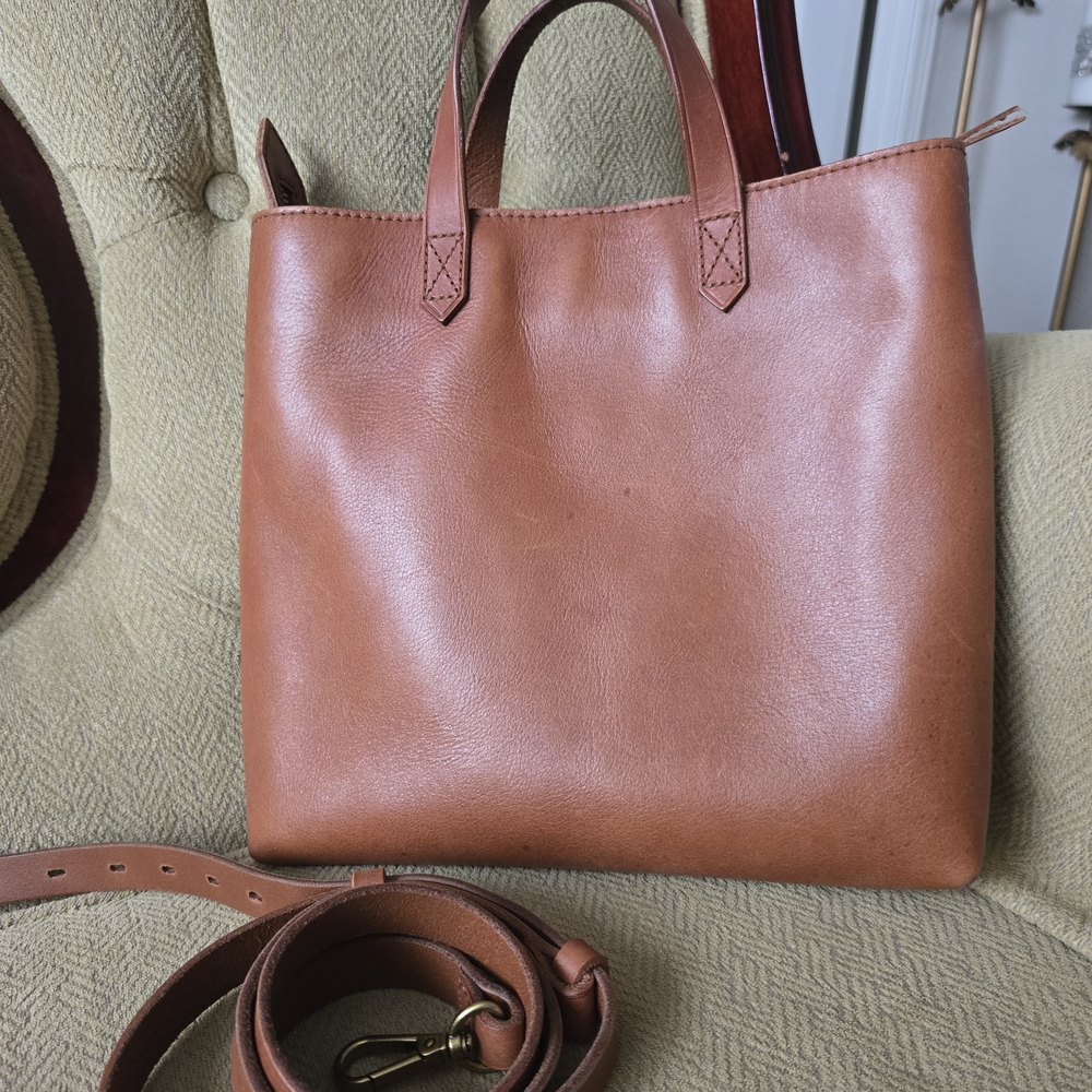 Madewell Tan Leather Crossbody Bag